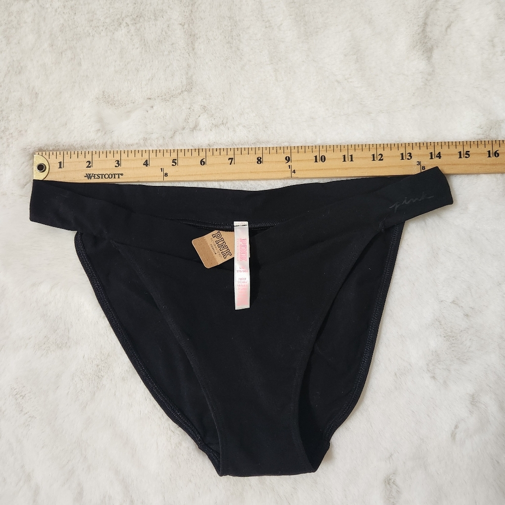 Pink Victorias secret black Black High Leg panty Size Large - Picture 5 of 6